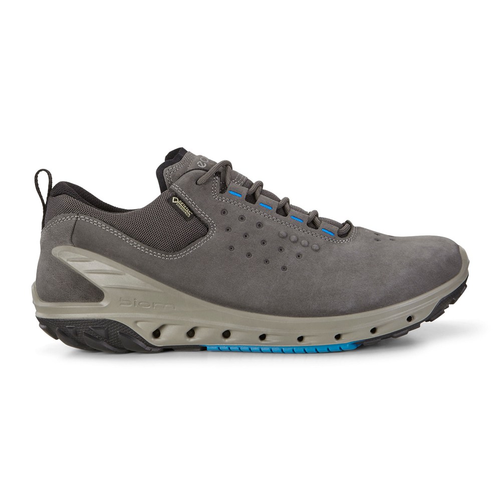 ECCO Mens Hiking Shoes Dark Grey - Biom Venture Gtx Tie - KIL-958461